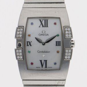 OMEGA 1586.79 Constellation White shell SS QZ